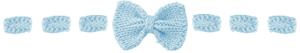 Blue bow divider